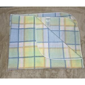 Especially For Baby Pastel Fleece Blanket Plaid Blue Yellow Pink
